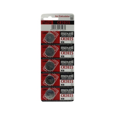 Батарейка CR2025 Maxell, 3В, упаковка 5шт