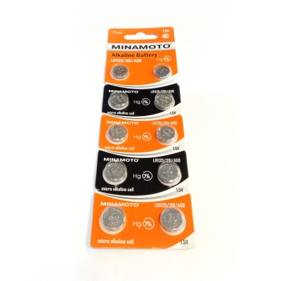 Батарейка Minamoto AG8/LR1120/391, 1.5В, упаковка 10шт Батарейка Minamoto AG8/LR1120/391, 1.5В, упаковка 10шт