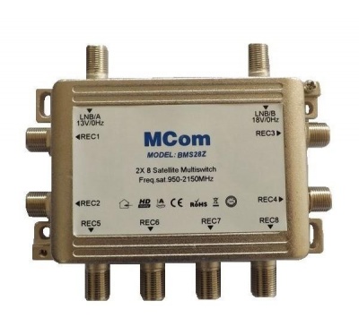 Мультисвитч MCom BMS26Z, 2 входа - 6 выходов, оконечный