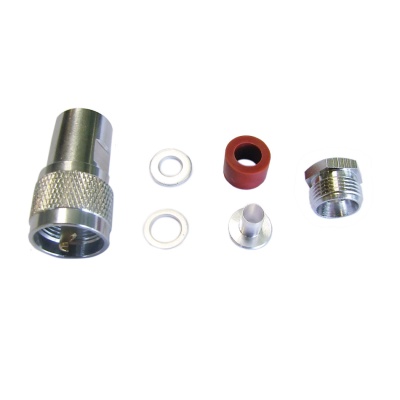 Разъем прижимной PL259 UHF-male 5D-FB Разъем прижимной PL259 UHF-male 5D-FB
